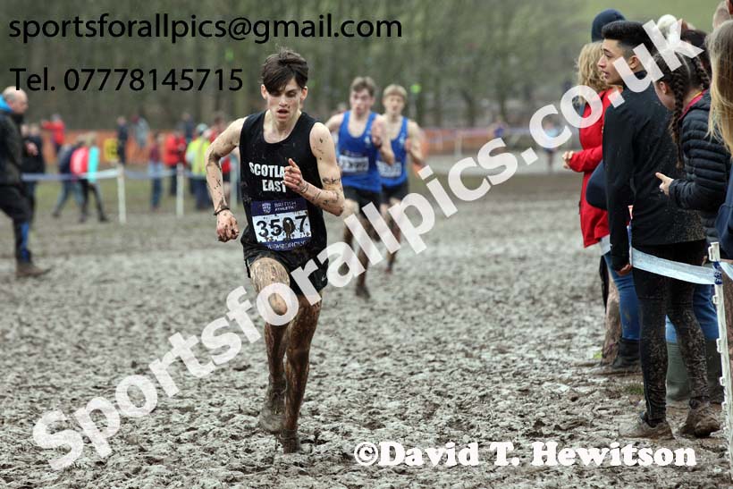 Mens under-17s 2018 British Inter Counties Cross Country Champs., Prestwold Hall, Loughborough. Photo: David T. Hewitson/Sports for All Pics
